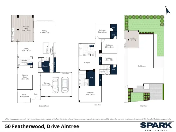 Floorplan of Homely house listing, 50 Featherwood Drive, Aintree VIC 3336