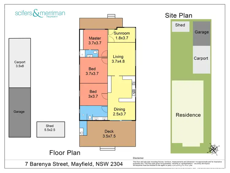 Floorplan of Homely house listing, 7 Barenya Street, Mayfield NSW 2304