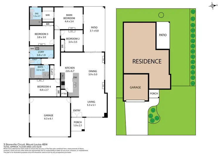 Floorplan of Homely house listing, 3 Stoneville Circuit, Mount Louisa QLD 4814