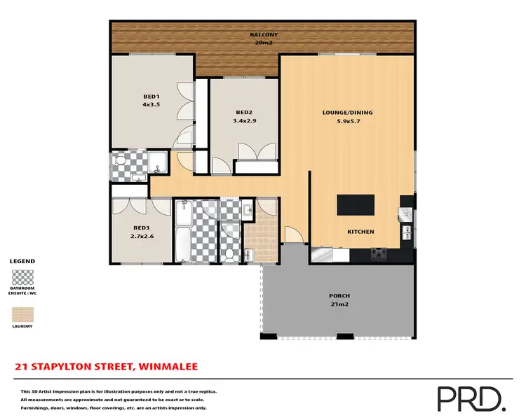 Floorplan of Homely house listing, 21 Stapylton Street, Winmalee NSW 2777