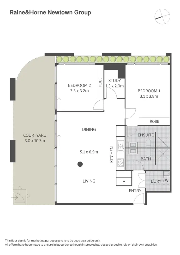Floorplan of Homely apartment listing, 14/1 Stirling Street, Glebe NSW 2037