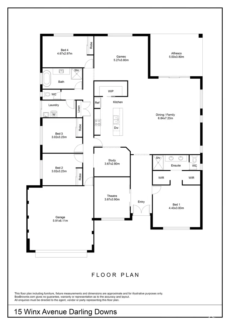 Floorplan of Homely house listing, 15 Winx Avenue, Darling Downs WA 6122