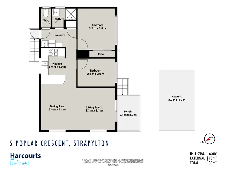 Floorplan of Homely house listing, 5 Poplar Crescent, Stapylton QLD 4207