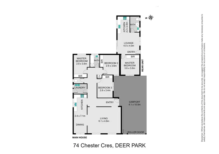 Floorplan of Homely house listing, 74 Chester Crescent, Deer Park VIC 3023