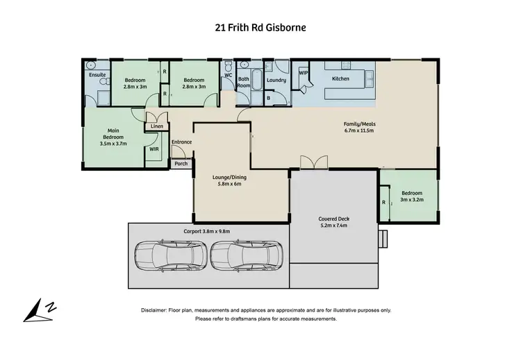 Floorplan of Homely house listing, 21 Frith Road, Gisborne VIC 3437