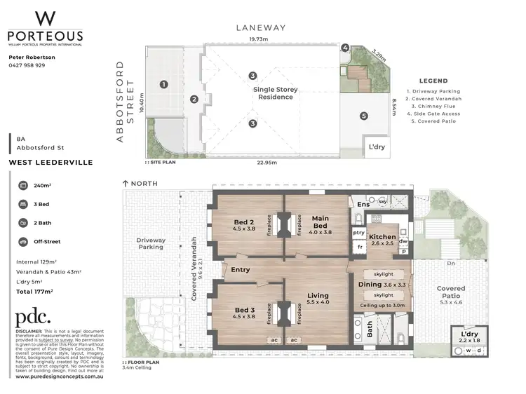 Floorplan of Homely house listing, 8A Abbotsford Street, West Leederville WA 6007