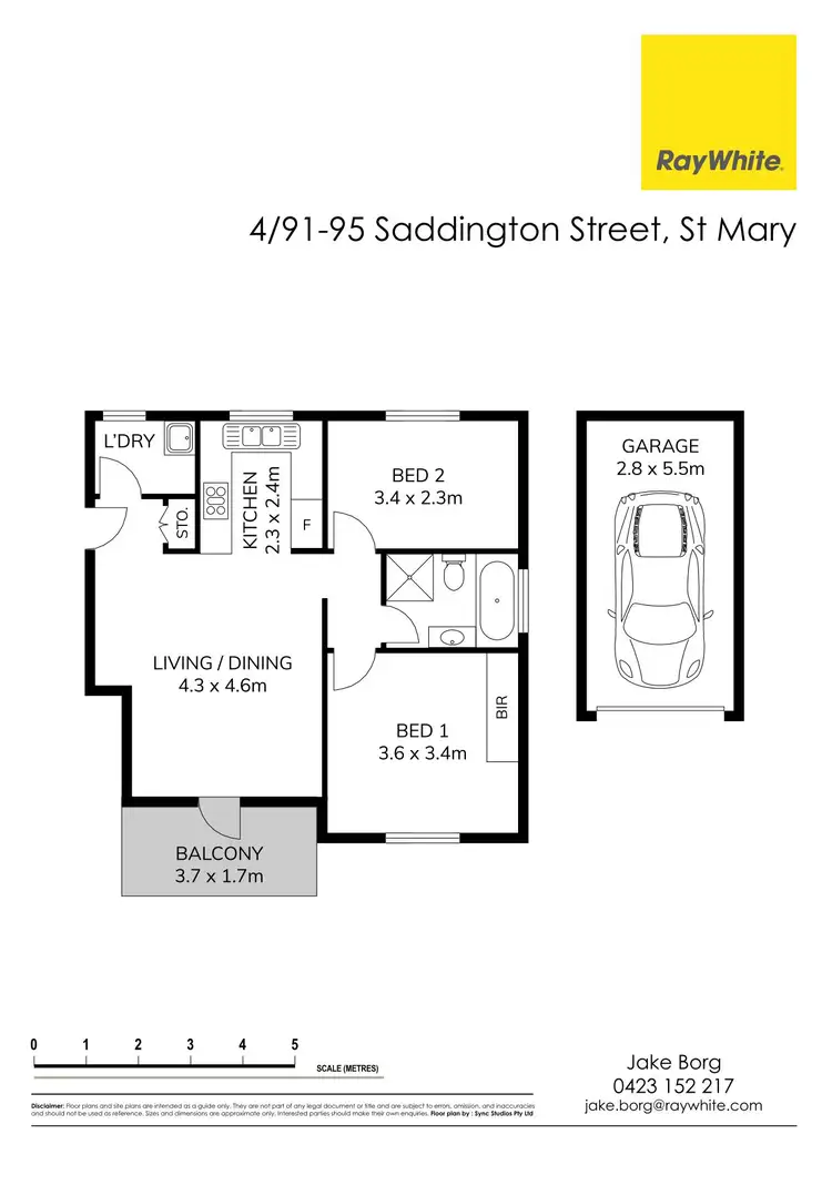 Floorplan of Homely unit listing, 4/91 Saddington Street, St Marys NSW 2760