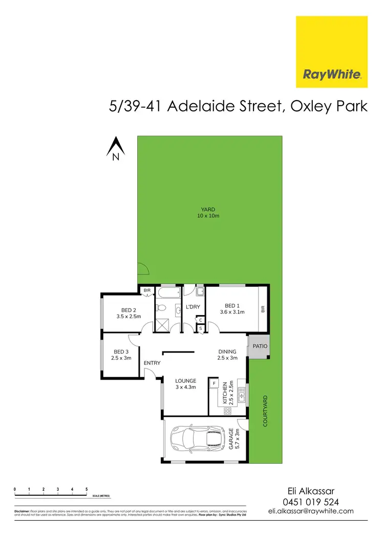 Floorplan of Homely villa listing, 5/39-41 Adelaide Street, Oxley Park NSW 2760