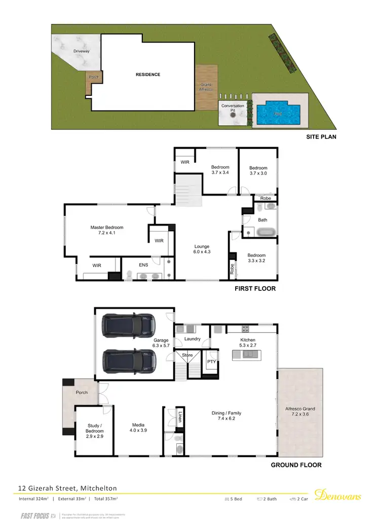Floorplan of Homely house listing, 12 Gizerah Street, Mitchelton QLD 4053