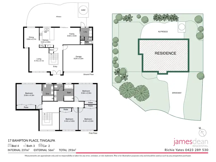 Floorplan of Homely house listing, 17 Bampton Place, Tingalpa QLD 4173