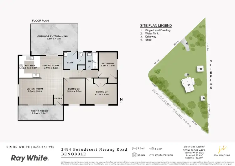 Floorplan of Homely house listing, 2494 Beaudesert - Nerang Road, Benobble QLD 4275