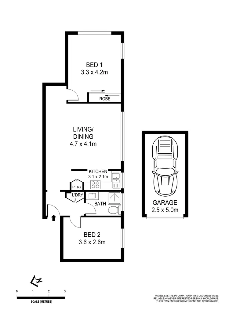 Floorplan of Homely apartment listing, 1/4 Moate Avenue, Brighton Le Sands NSW 2216