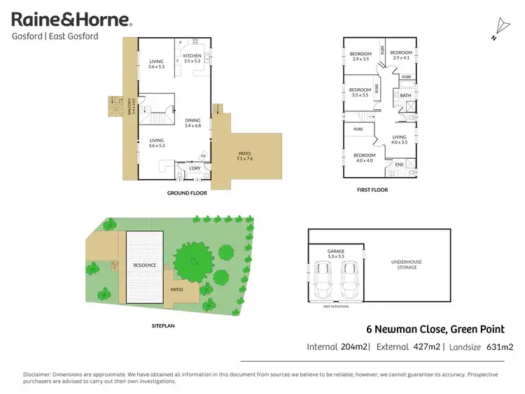 Floorplan of Homely house listing, 6 Newman Close, Green Point NSW 2251