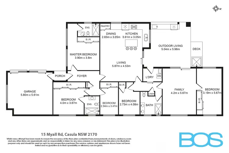 Floorplan of Homely house listing, 15 Myall Road, Casula NSW 2170