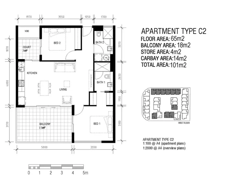 Floorplan of Homely apartment listing, 47/99 Palmerston Street, Perth WA 6000