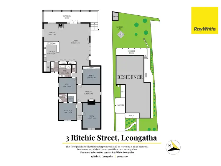 Floorplan of Homely house listing, 3 Ritchie Street, Leongatha VIC 3953