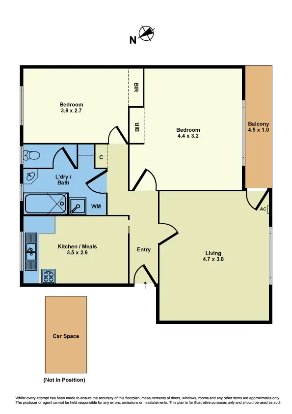 Floorplan of Homely apartment listing, 10/40 Victoria Street, Williamstown VIC 3016