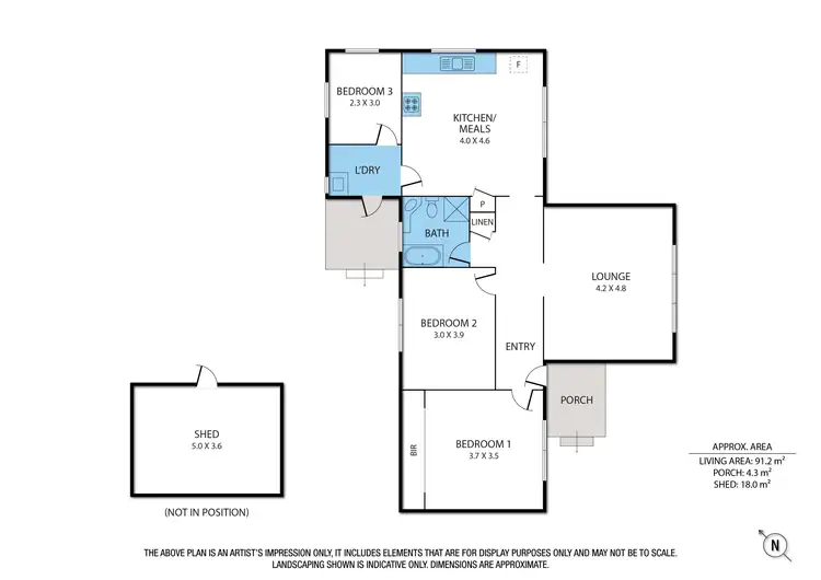 Floorplan of Homely house listing, 3 Burke Street, Woodend VIC 3442