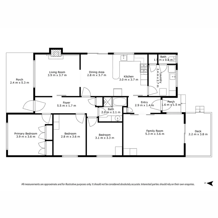 Floorplan of Homely house listing, 49 Snell Grove, Oak Park VIC 3046