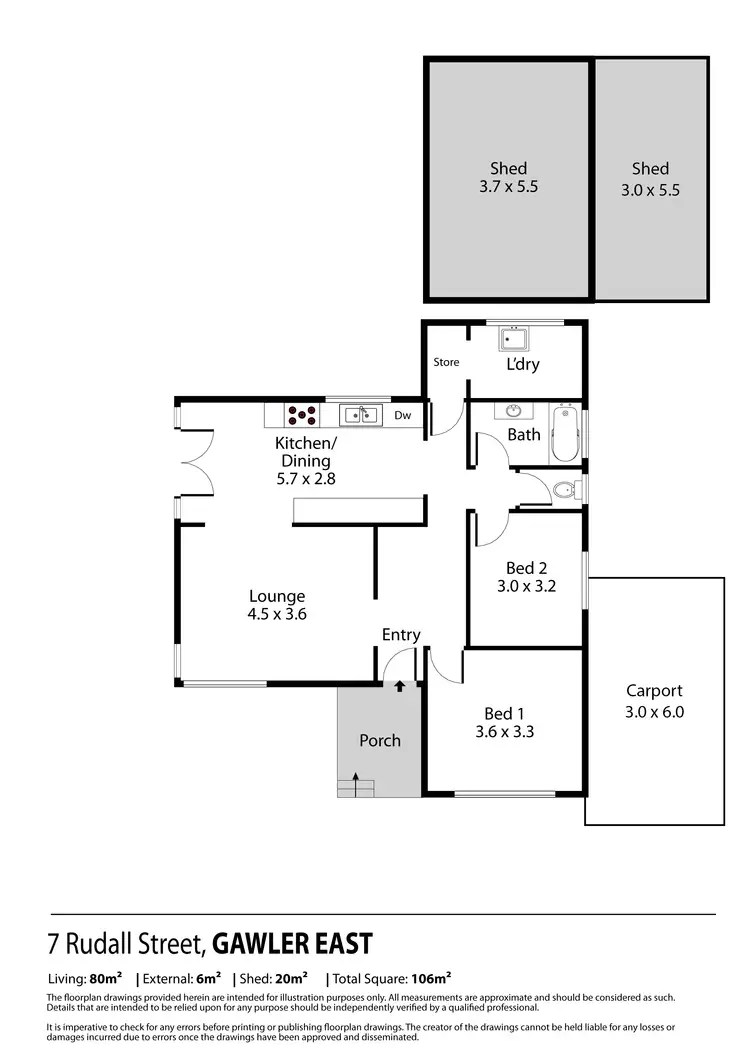 Floorplan of Homely house listing, 7 Rudall Street, Gawler East SA 5118