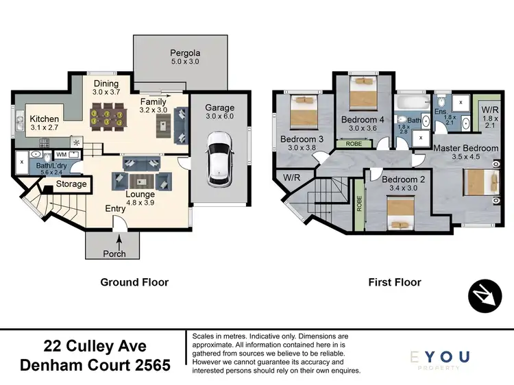 Floorplan of Homely house listing, 22 Culley Avenue, Denham Court NSW 2565