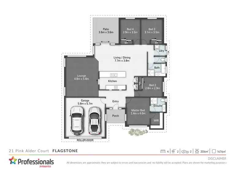 Floorplan of Homely house listing, 21 Pink Alder Court, Flagstone QLD 4280