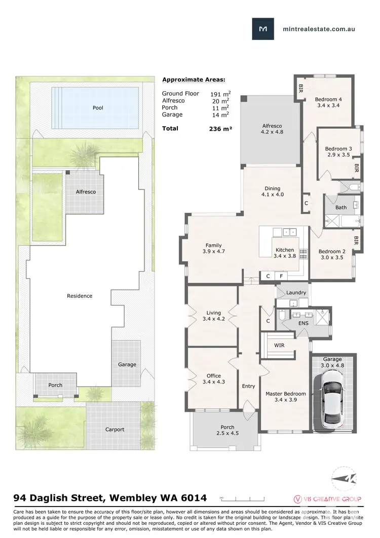 Floorplan of Homely house listing, 94 Daglish Street, Wembley WA 6014