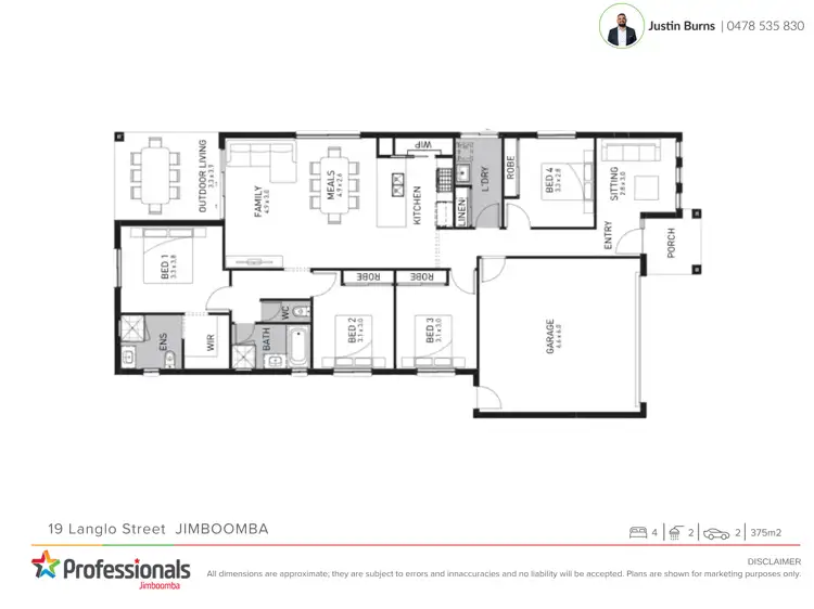Floorplan of Homely house listing, 19 Langlo Street, Jimboomba QLD 4280