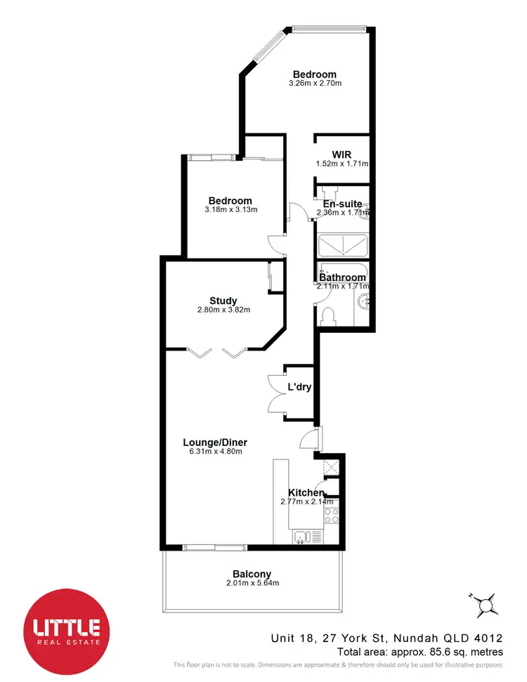 Floorplan of Homely unit listing, 18/27 York Street, Nundah QLD 4012