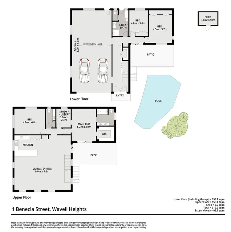 Floorplan of Homely house listing, 1 Benecia Street, Wavell Heights QLD 4012