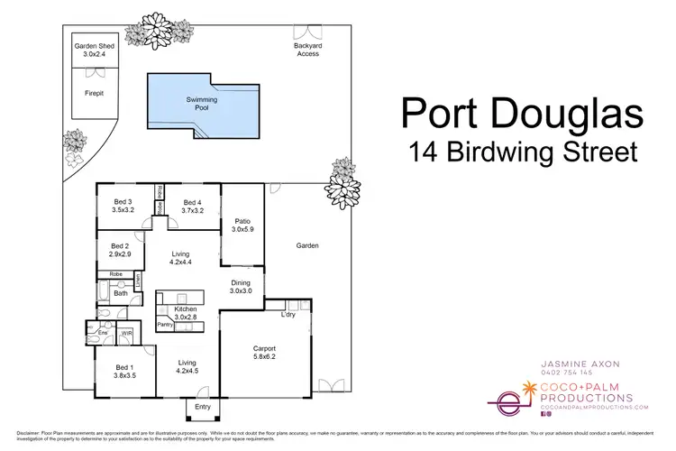 Floorplan of Homely house listing, 14 Birdwing Street, Port Douglas QLD 4877