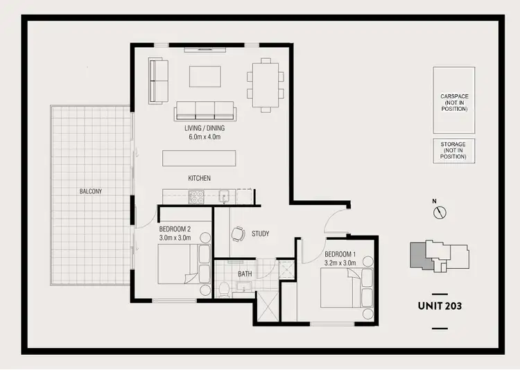 Floorplan of Homely apartment listing, 203/11 Peel Street, Kew VIC 3101