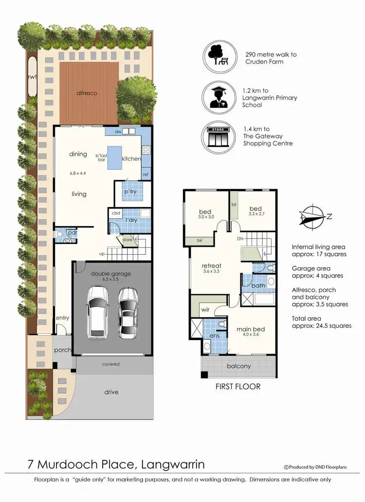 Floorplan of Homely townhouse listing, 7 Murdoch Place, Langwarrin VIC 3910