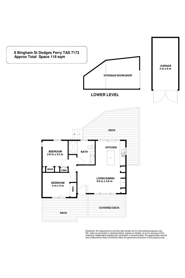 Floorplan of Homely house listing, 8 Bingham Street, Dodges Ferry TAS 7173