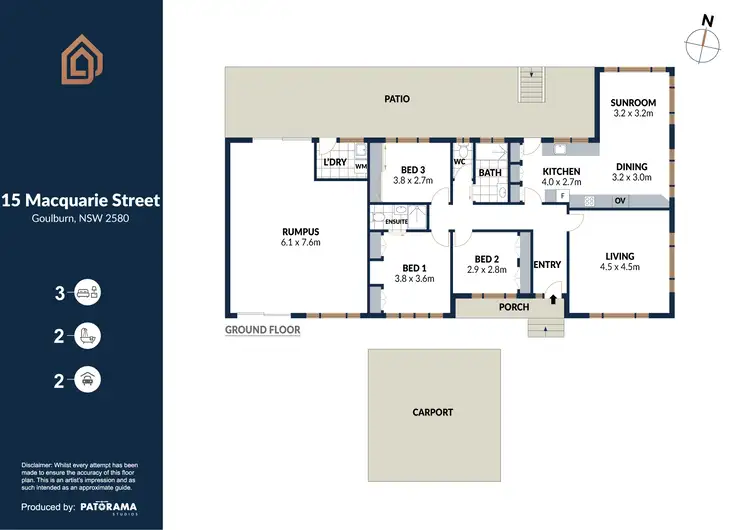 Floorplan of Homely house listing, 15 Macquarie St, Goulburn NSW 2580
