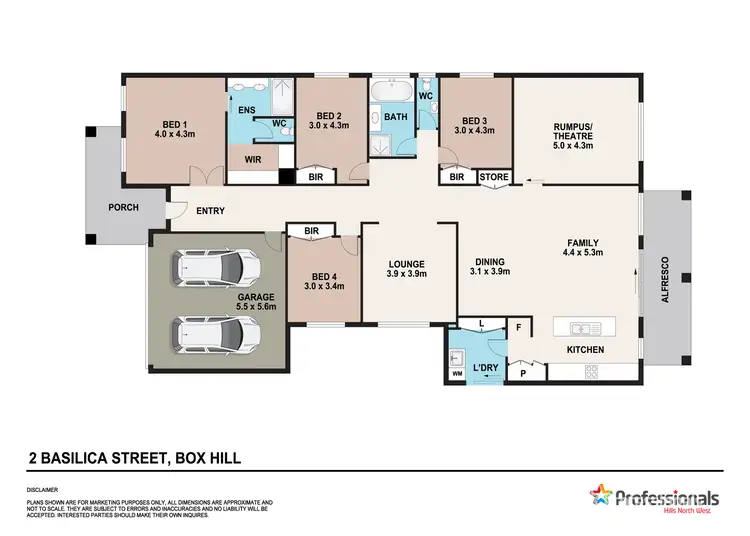 Floorplan of Homely house listing, 2 Basilica Street (Gables), Box Hill NSW 2765