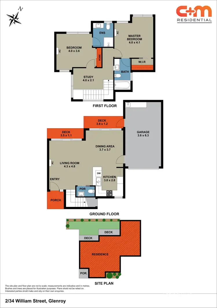 Floorplan of Homely townhouse listing, 2/34 William Street, Glenroy VIC 3046