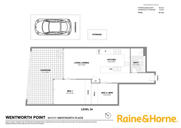 Floorplan of Homely apartment listing, 2411/11 Wentworth Place, Wentworth Point NSW 2127