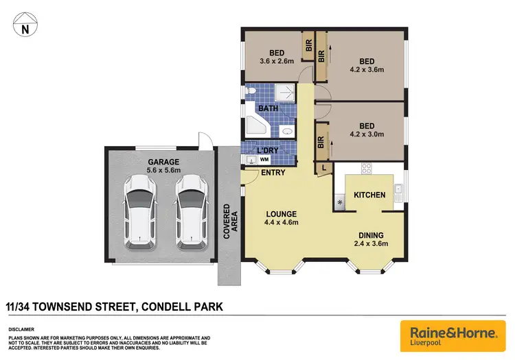Floorplan of Homely townhouse listing, 11/34 Townsend Street, Condell Park NSW 2200