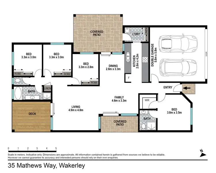 Floorplan of Homely house listing, 35 Matthews Way, Wakerley QLD 4154