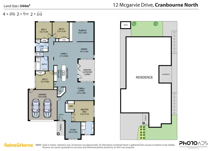 Floorplan of Homely house listing, 12 Mcgarvie Drive, Cranbourne North VIC 3977