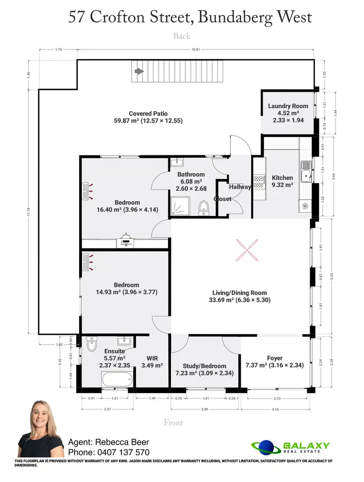 Floorplan of Homely house listing, 57 Crofton Street, Bundaberg West QLD 4670