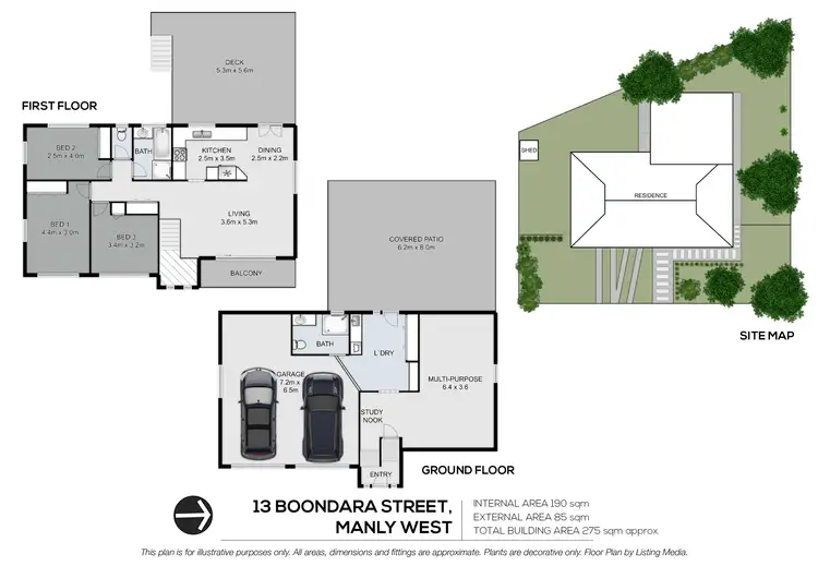 Floorplan of Homely house listing, 13 Boondara Street, Manly West QLD 4179