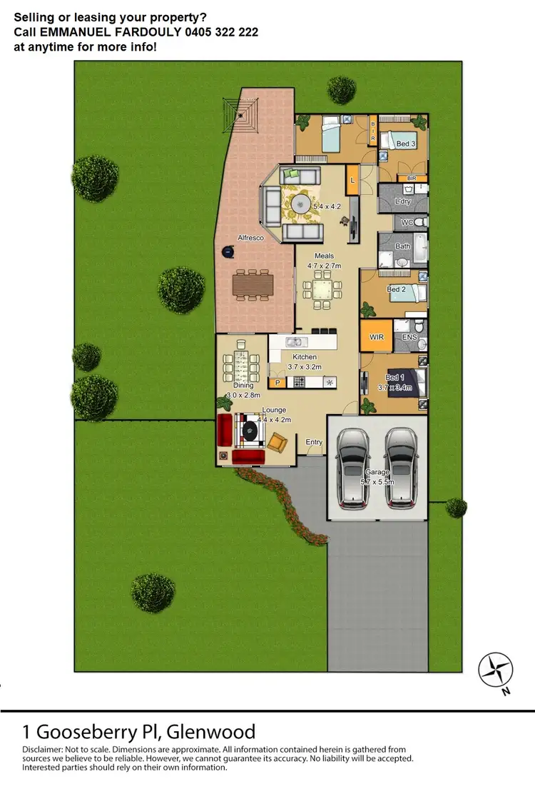 Floorplan of Homely house listing, 1 Gooseberry Place, Glenwood NSW 2768
