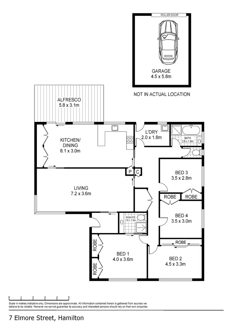 Floorplan of Homely house listing, 7 Elmore Street, Hamilton VIC 3300