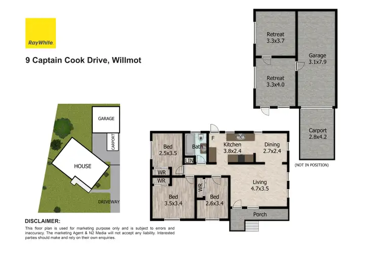 Floorplan of Homely house listing, 9 Captain Cook Drive, Willmot NSW 2770