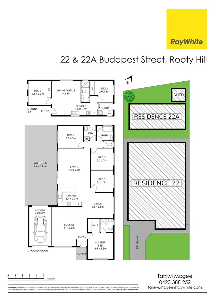 Floorplan of Homely house listing, 22 & 22a Budapest Street, Rooty Hill NSW 2766