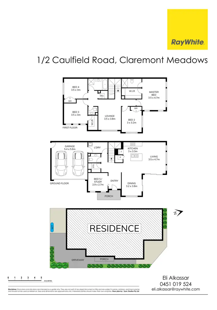 Floorplan of Homely semi-detached listing, 1/2 Caulfield Road, Claremont Meadows NSW 2747