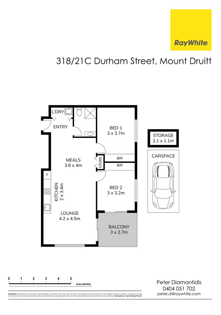 Floorplan of Homely unit listing, 318/21C Durham Street, Mount Druitt NSW 2770