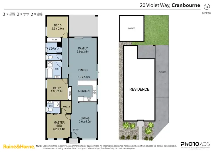 Floorplan of Homely house listing, 20 Violet Way, Cranbourne VIC 3977